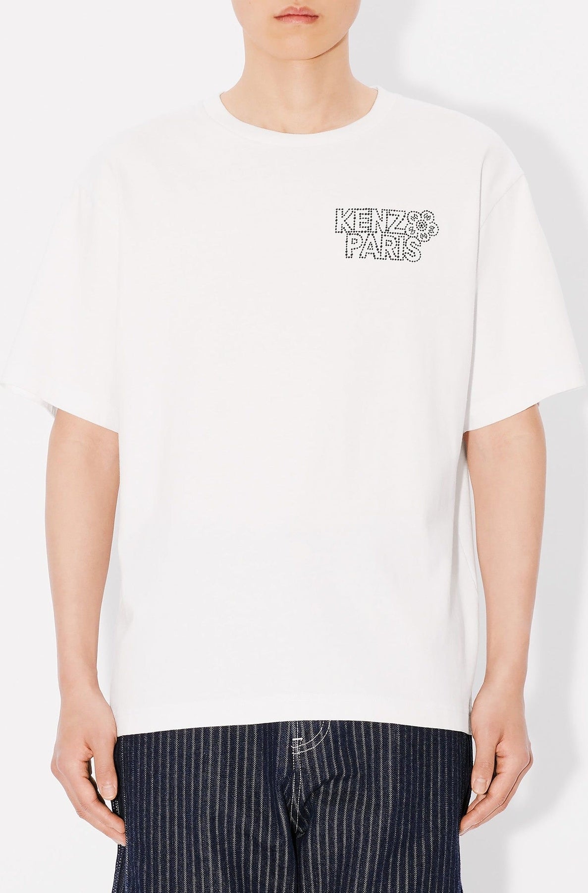 T-shirt oversize brodé Kenzo Constellation - Off White