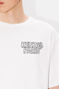 T-shirt oversize brodé Kenzo Constellation - Off White