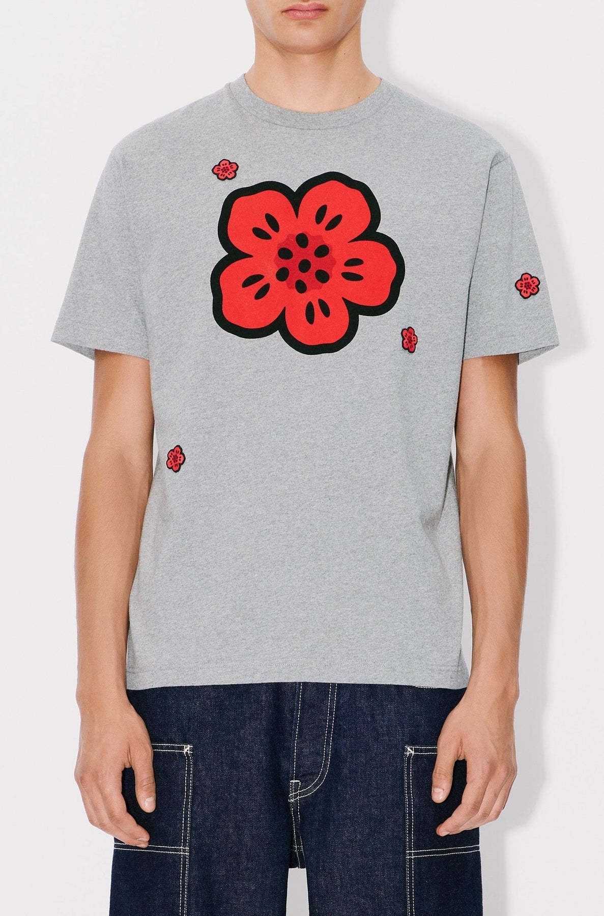 T-shirt brodé Boke Flower - Pearl Grey