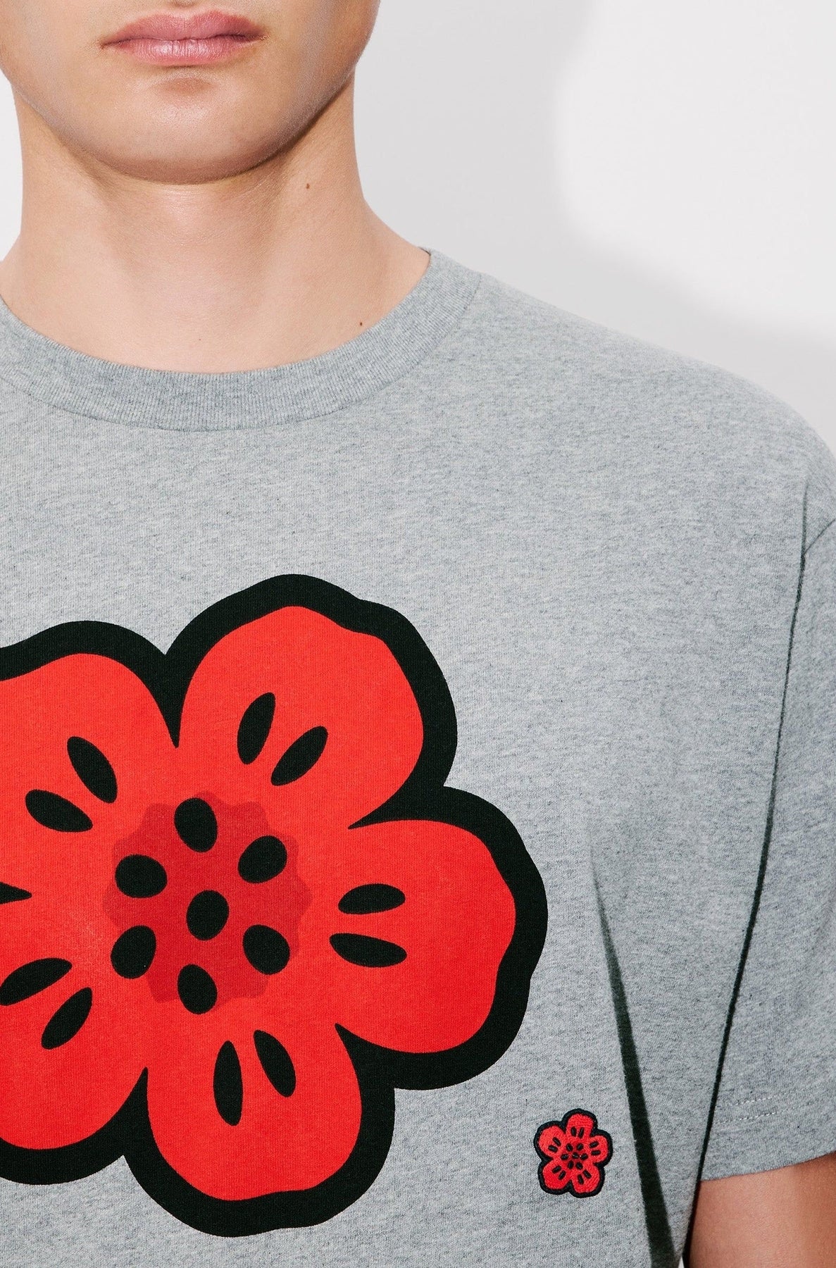 T-shirt brodé Boke Flower - Pearl Grey