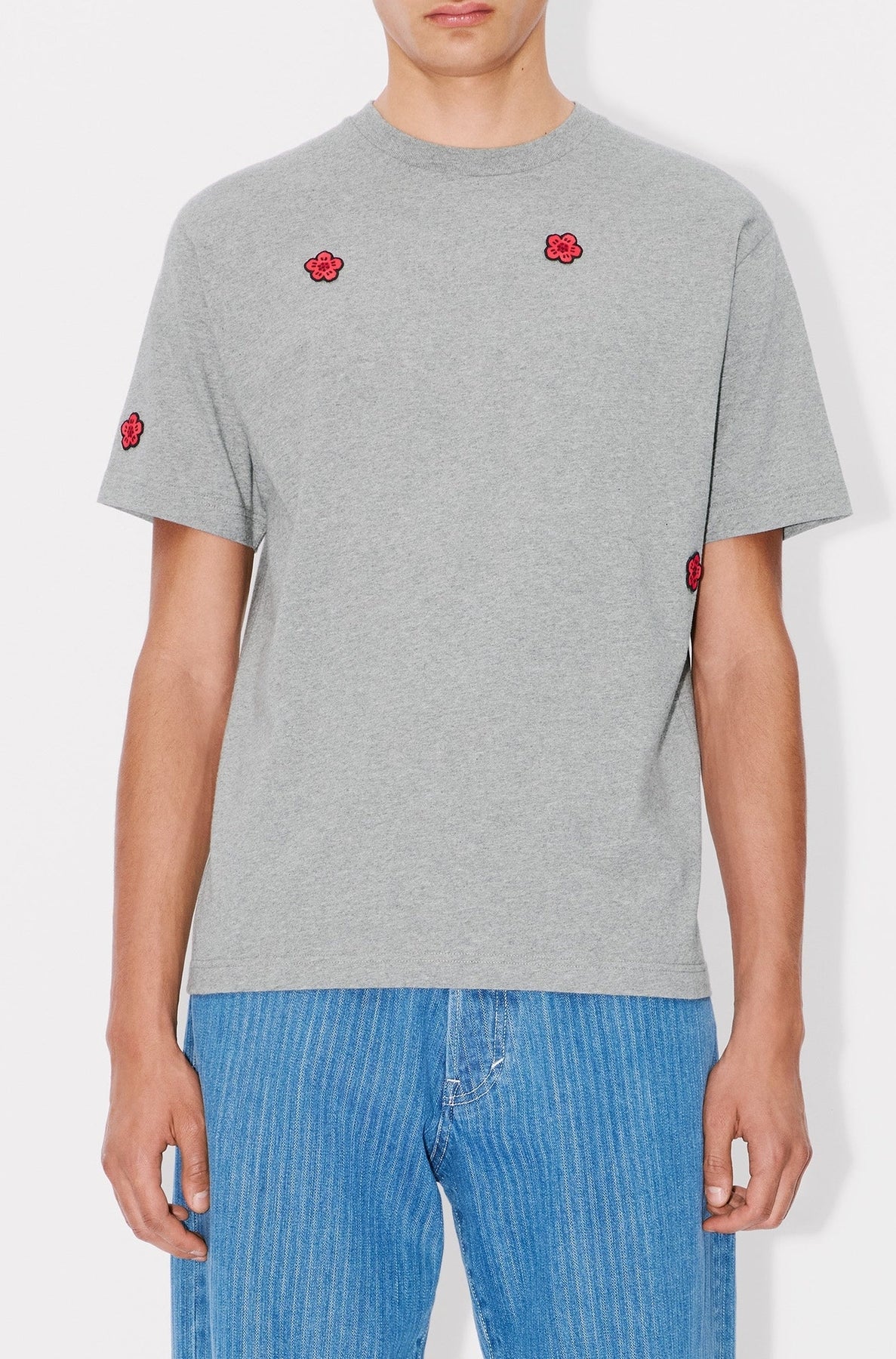 T-shirt brodé Boke Flower - Pearl Grey