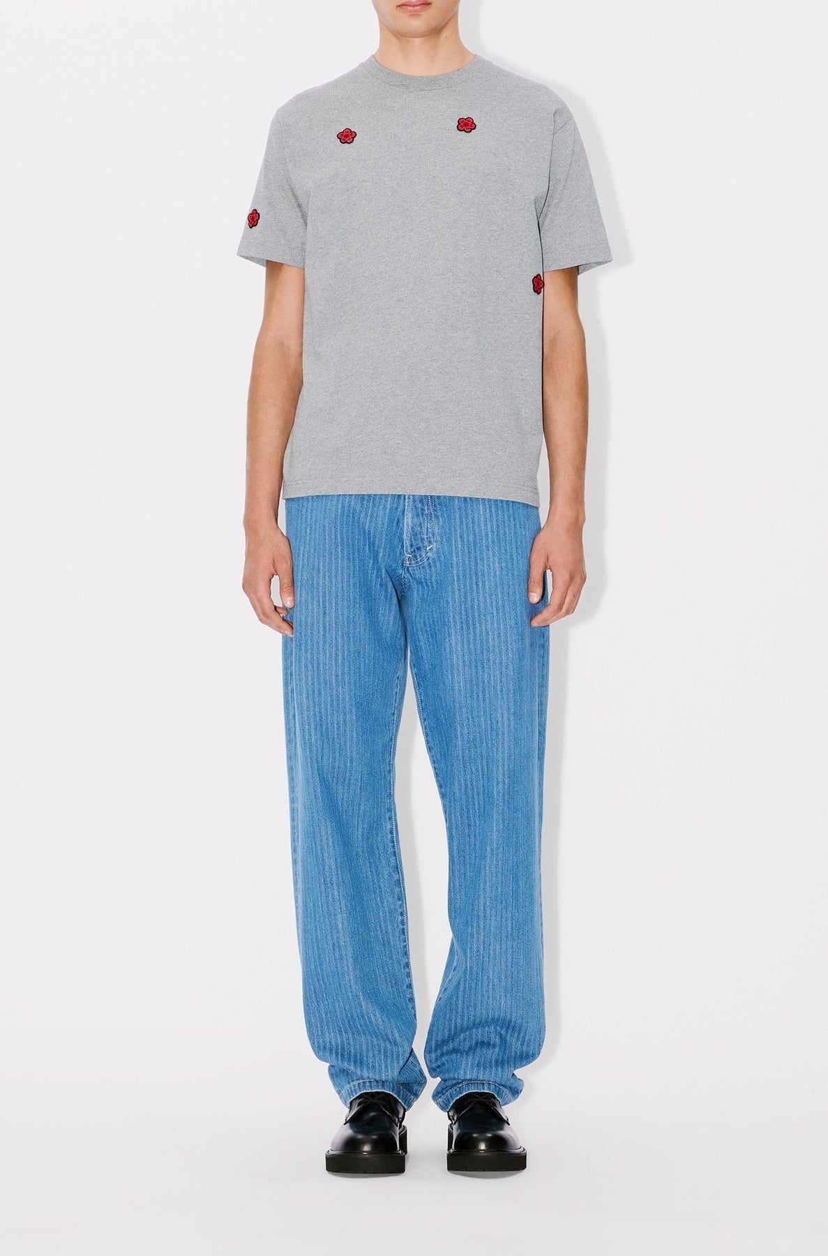 T-shirt brodé Boke Flower - Pearl Grey