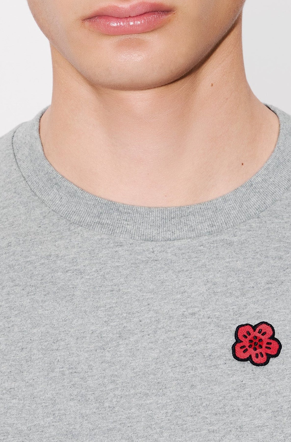 T-shirt brodé Boke Flower - Pearl Grey