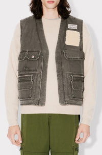 Gilet multi-poches - Taupe