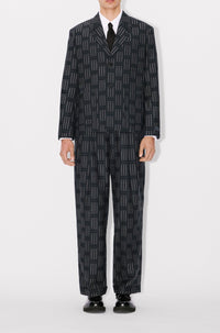Kenzo Weave wool suit jacket - Black
