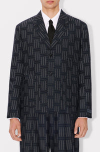 Kenzo Weave wool suit jacket - Black