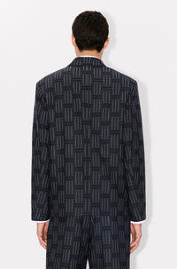 Kenzo Weave wool suit jacket - Black