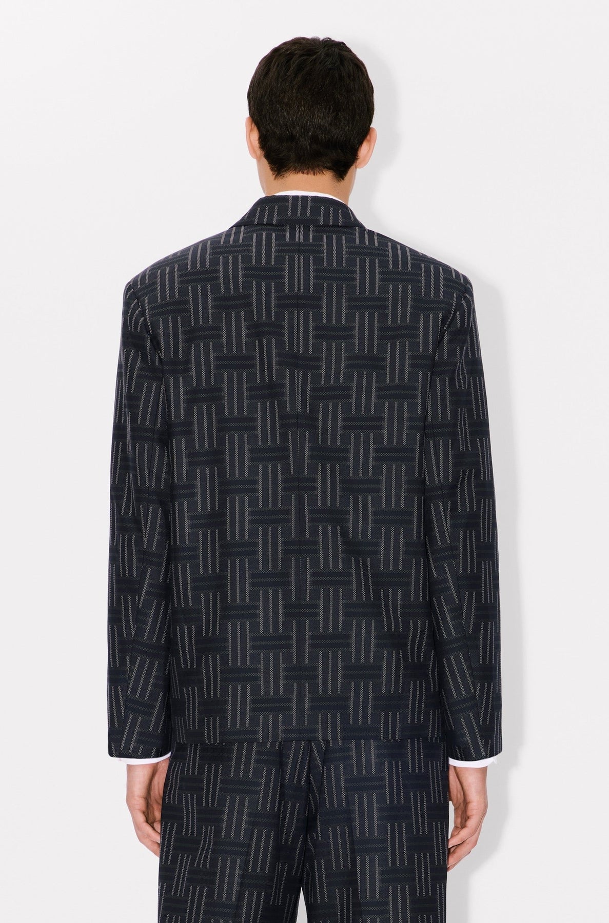 Kenzo Weave wool suit jacket - Black