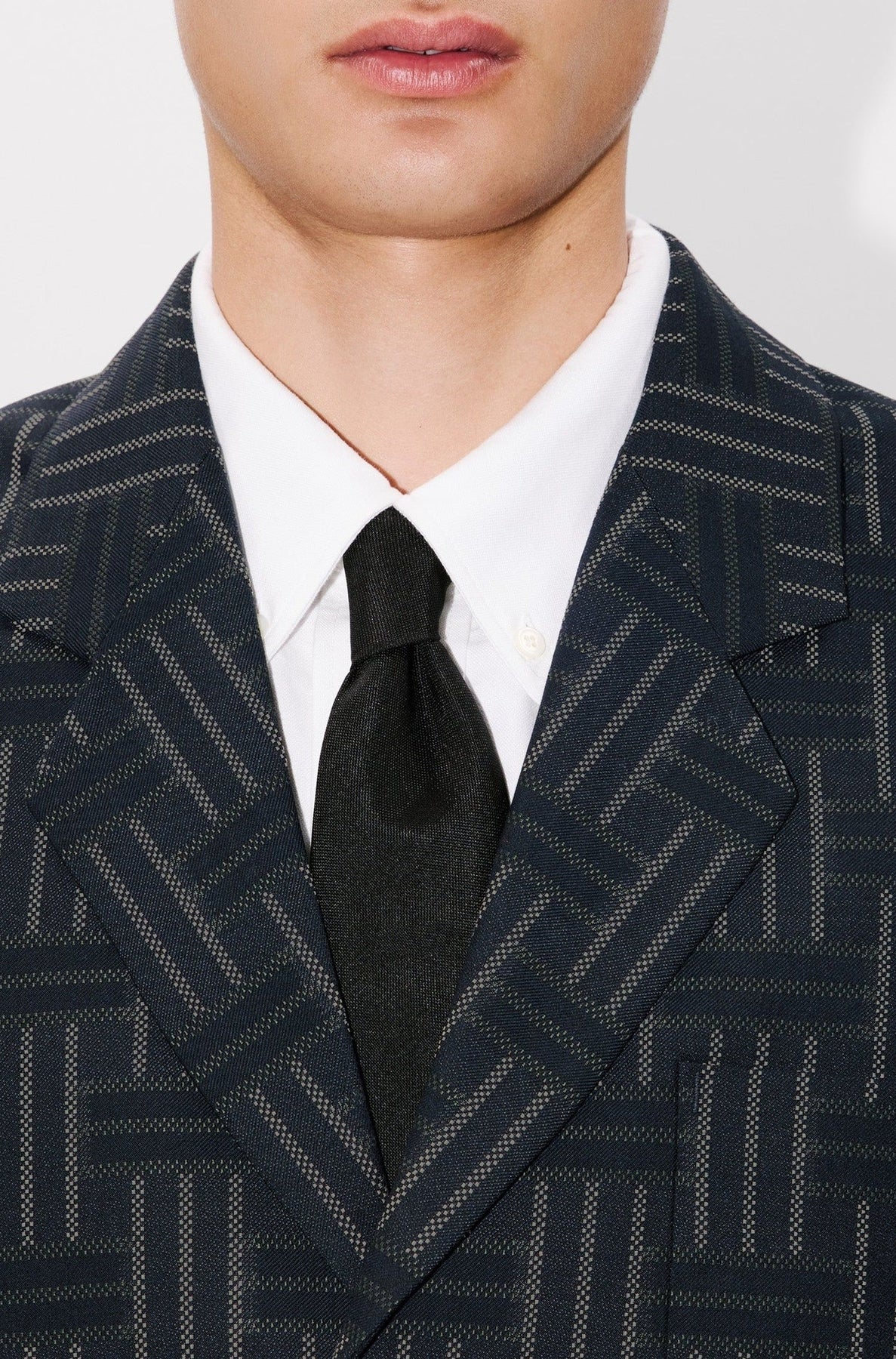 Kenzo Weave wool suit jacket - Black