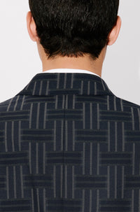 Kenzo Weave wool suit jacket - Black