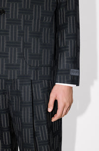 Kenzo Weave wool suit jacket - Black