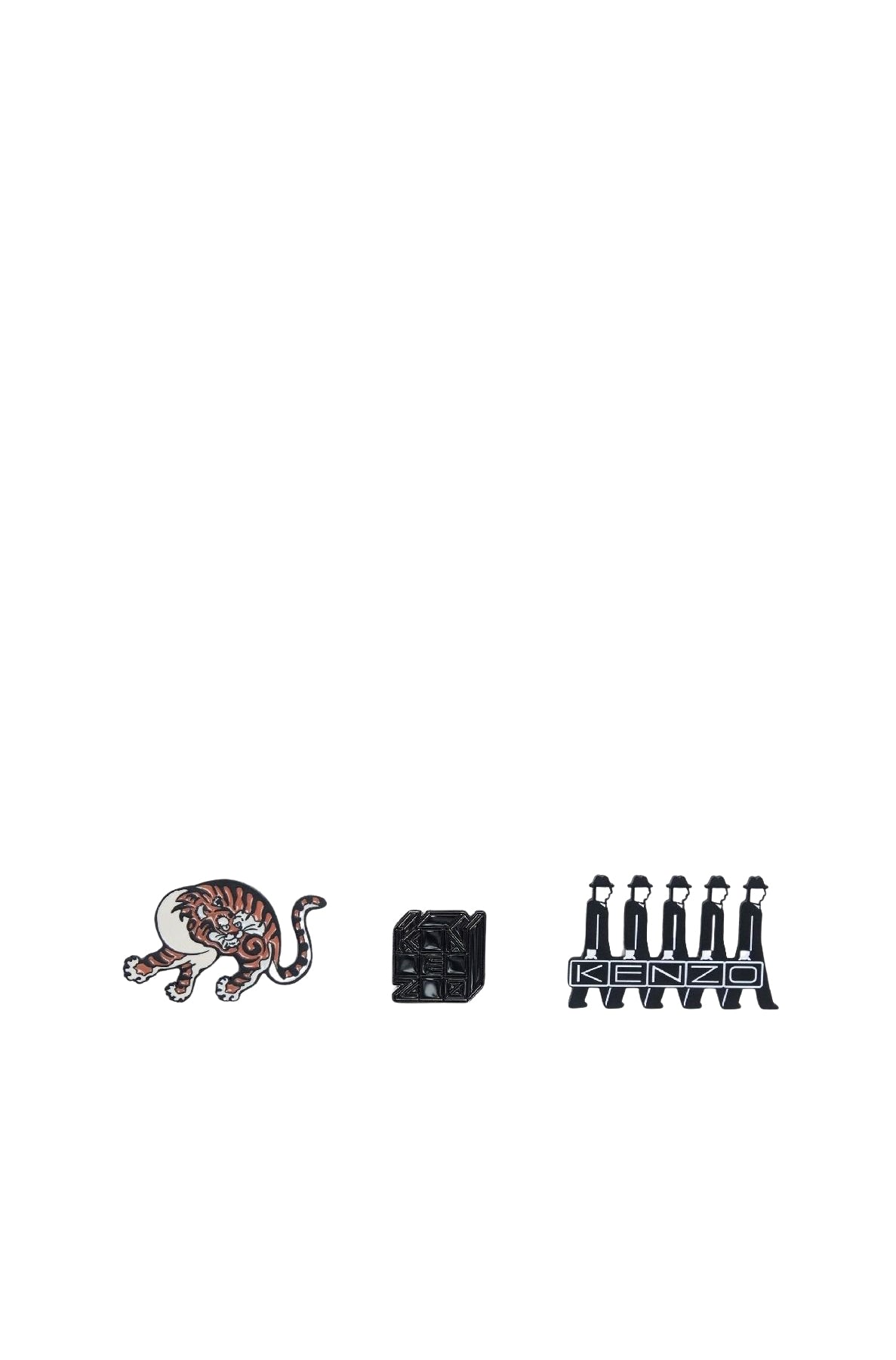 Set of Kenzo Stamp Pins in zamac - Multicolour