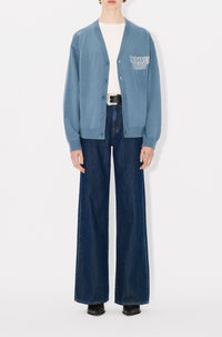Cardigan brodé Kenzo Constellation en laine - Blue