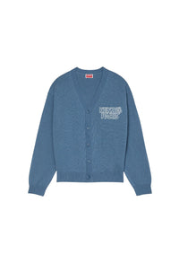Cardigan brodé Kenzo Constellation en laine - Blue