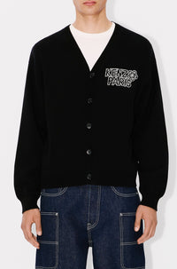Cardigan brodé Kenzo Constellation en laine - Black
