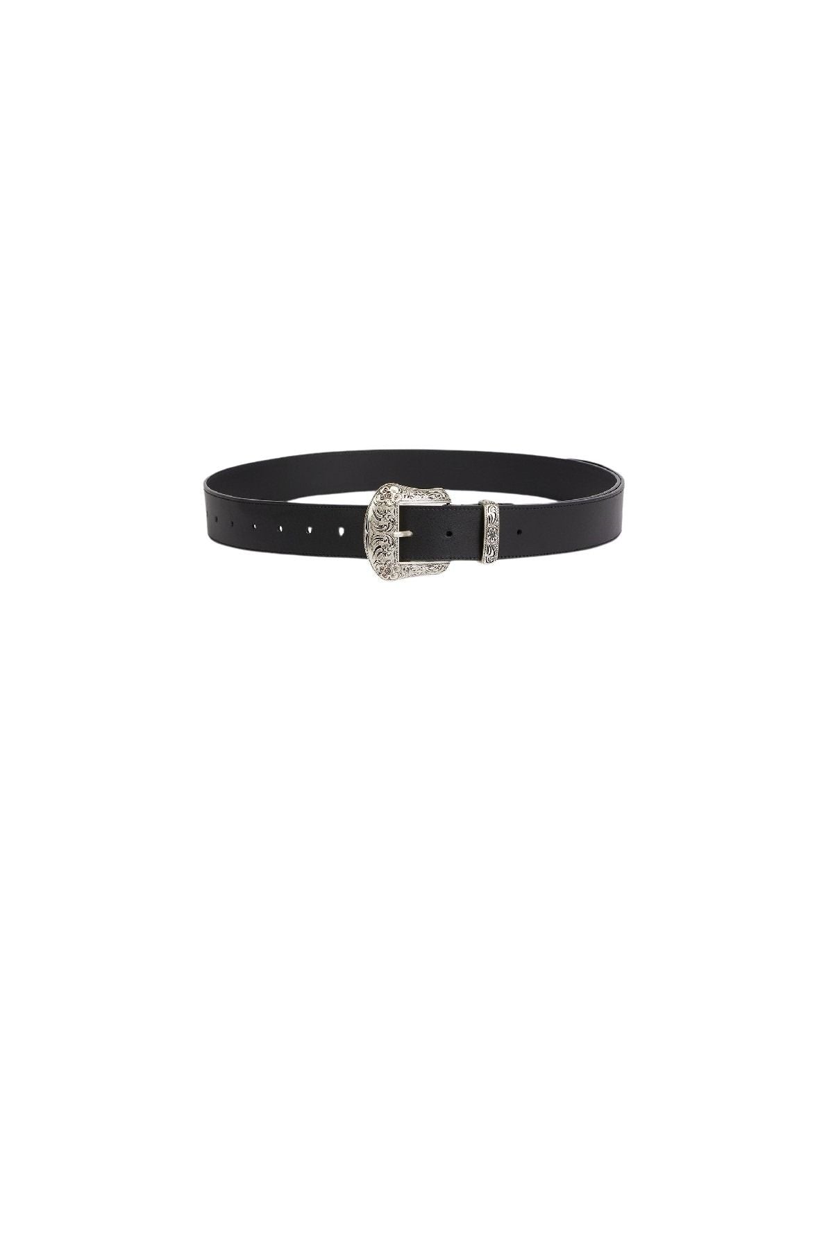 Ceinture western Kenzo Buckle en cuir - Black