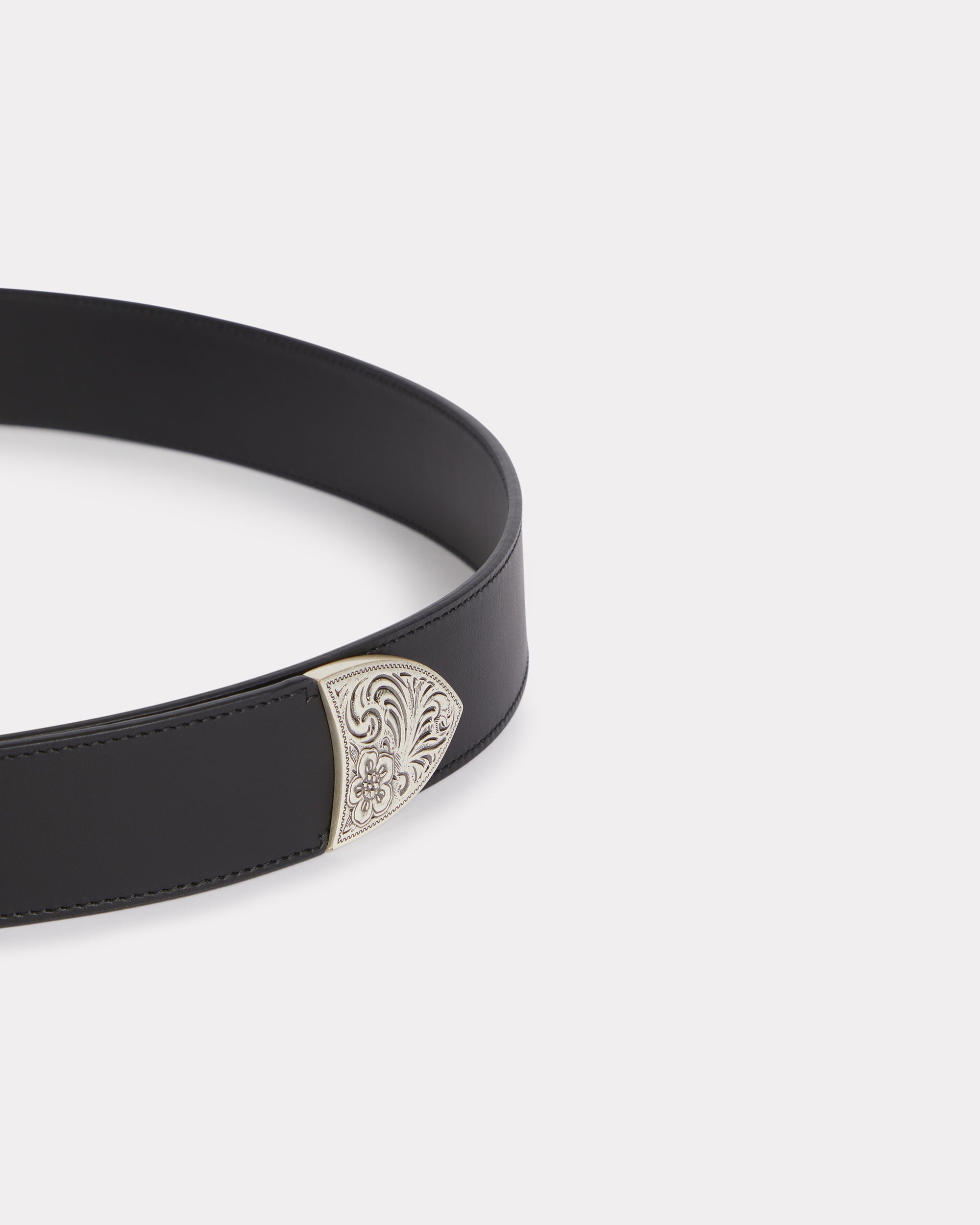Ceinture western Kenzo Buckle en cuir - Black