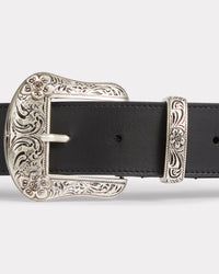 Ceinture western Kenzo Buckle en cuir - Black