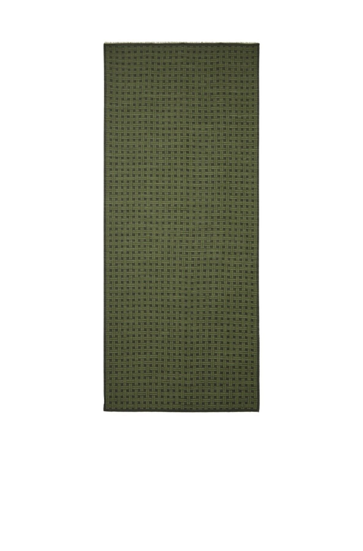 Étole Kenzo Weave en laine - Dark Khaki