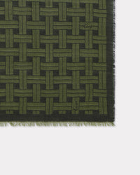 Étole Kenzo Weave en laine - Dark Khaki