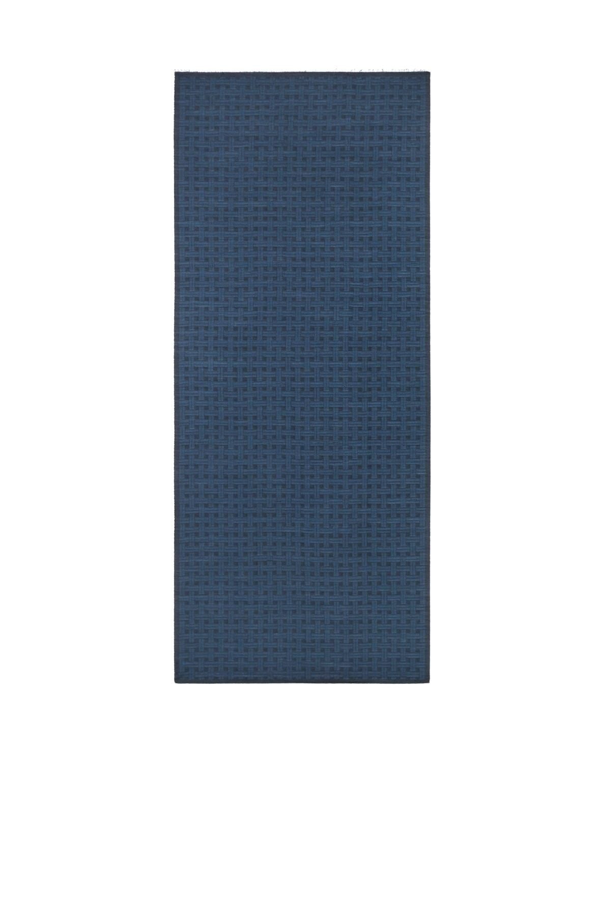 Étole Kenzo Weave en laine - Midnight Blue