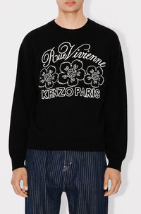 Pull brodé Kenzo Constellation en laine - Black