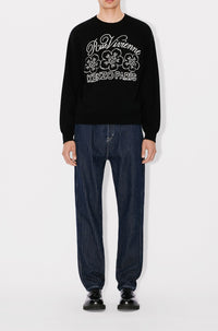 Pull brodé Kenzo Constellation en laine - Black