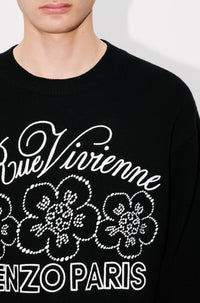 Pull brodé Kenzo Constellation en laine - Black