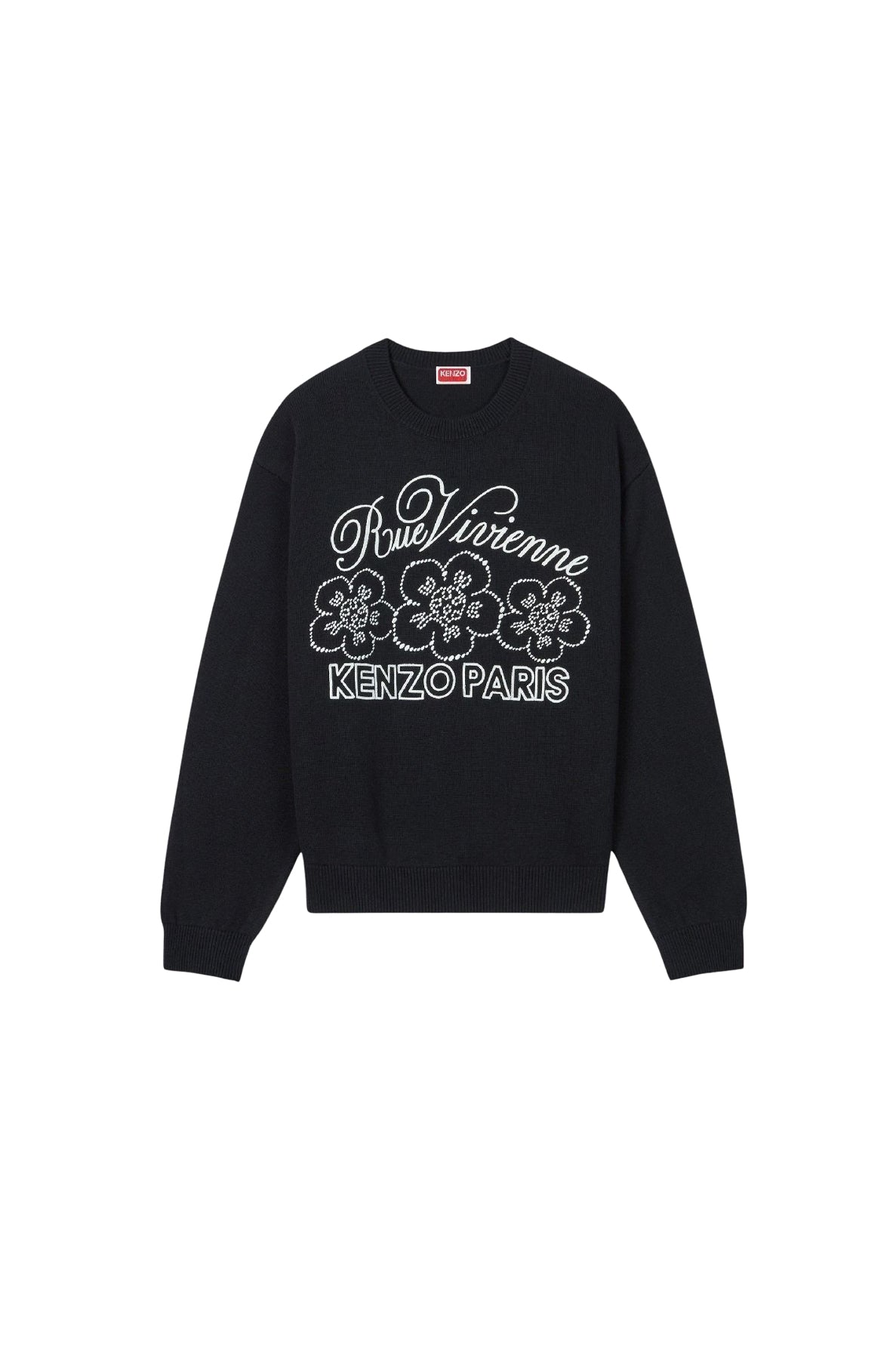 Pull brodé Kenzo Constellation en laine - Black