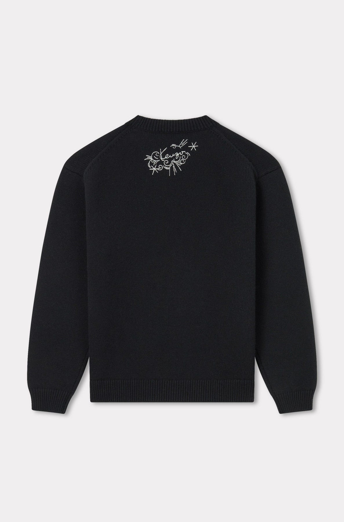 Pull brodé Kenzo Star Tiger en laine - Black