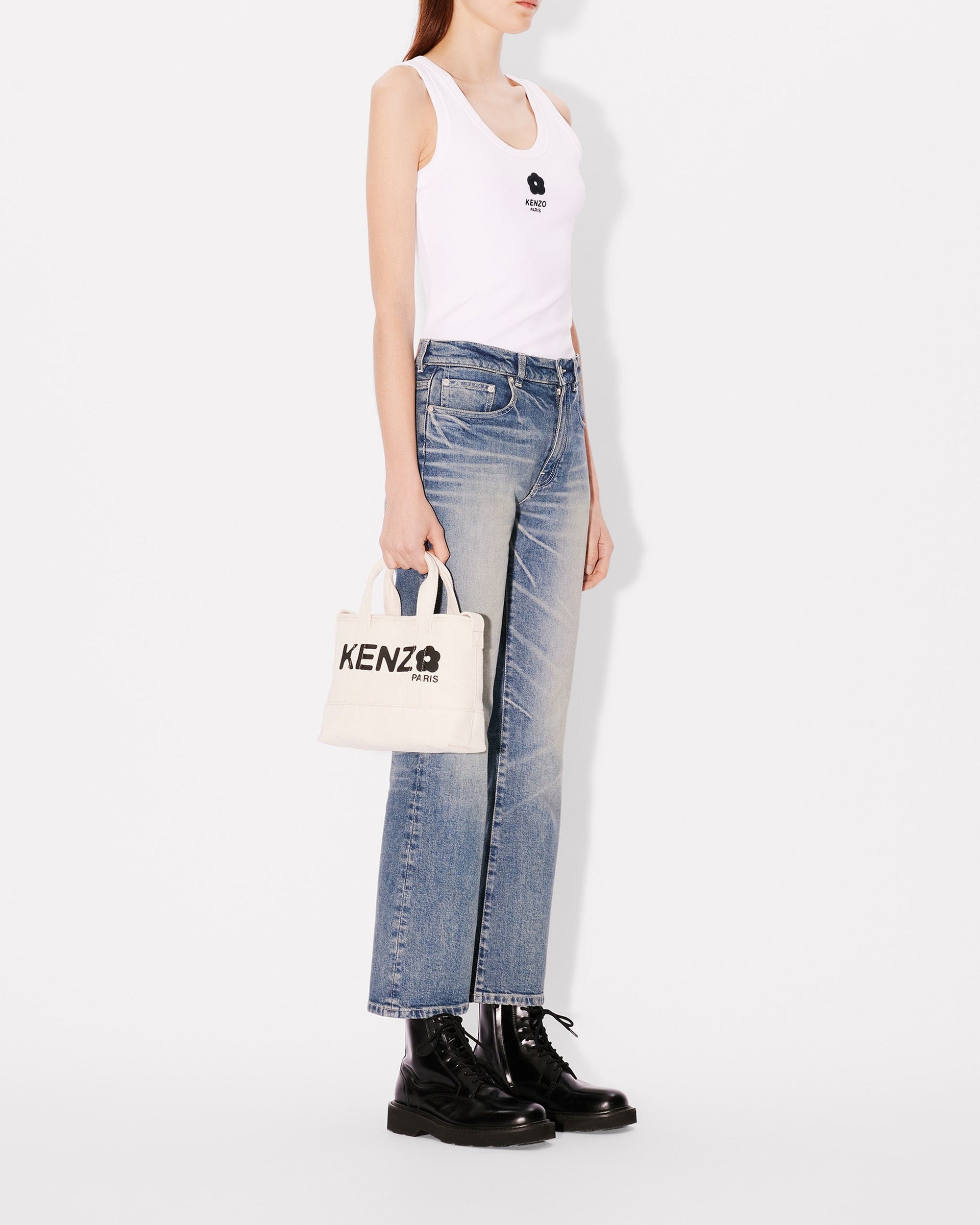 Petit tote bag Boke Flower 2.0 - Ecru