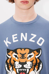 T-shirt oversize Lucky Tiger - Blue