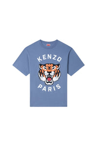 T-shirt oversize Lucky Tiger - Blue