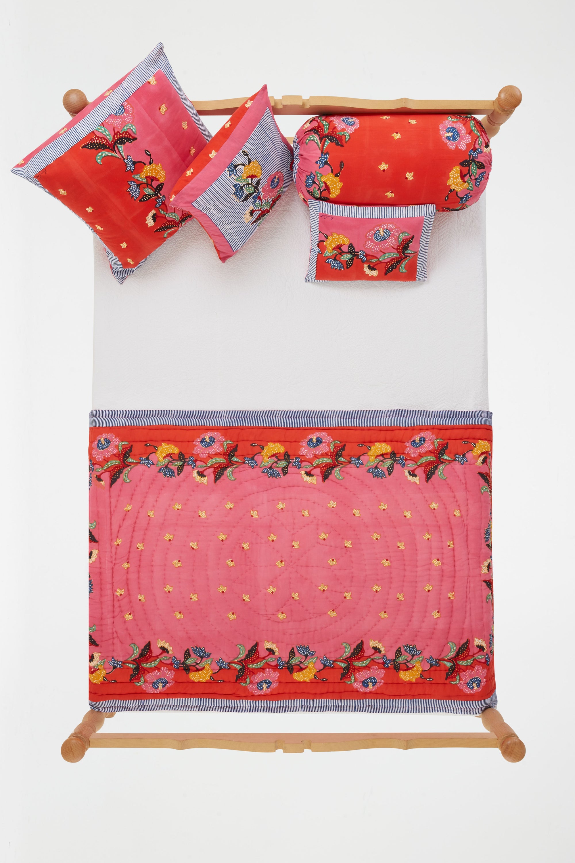 RECO PRIX : 63,7 // Cotton paloma bolster cover Indonesian red rose