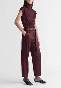 Ferris straight trousers - Merlot