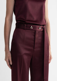 Ferris straight trousers - Merlot