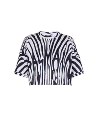 T-shirt balmain zébrée - Noir & Blanc