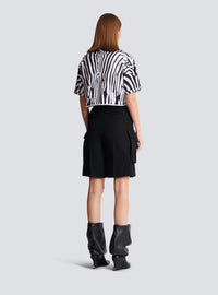 T-shirt balmain zébrée - Noir & Blanc
