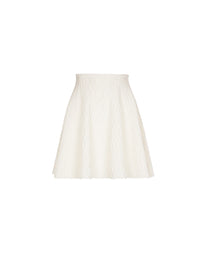 Knit skater skirt - Natural