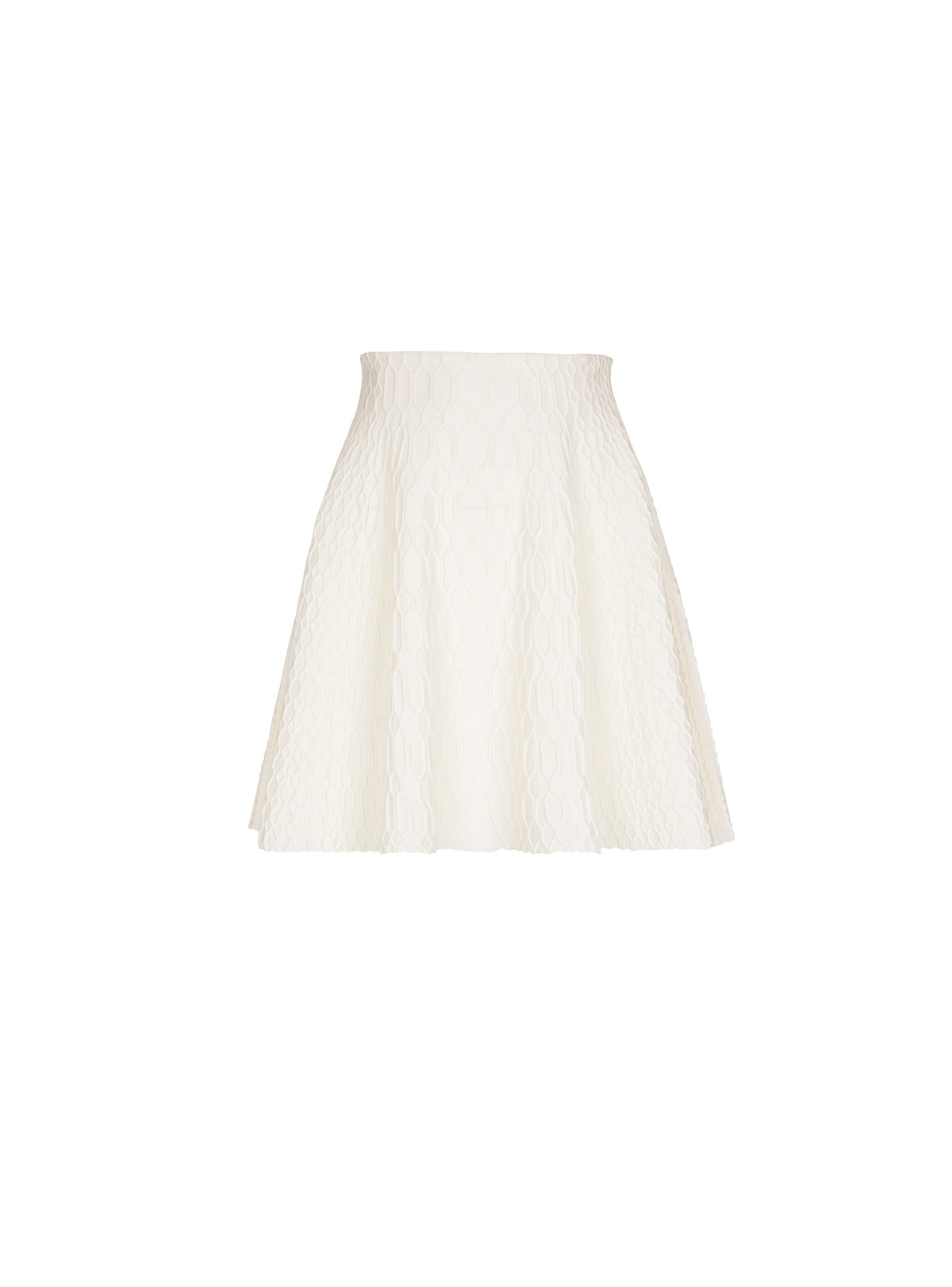 Knit skater skirt - Natural