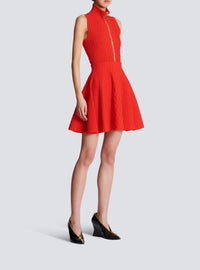 Knit skater skirt - Red