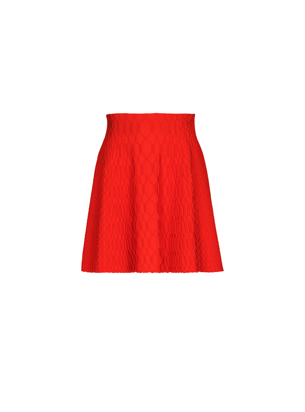 Knit skater skirt - Red