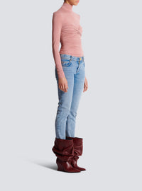 Washed denim skinny trousers - Washed Denim Blue