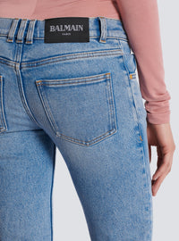 Jean skinny en denim délavé - Bleu Jean Délavé