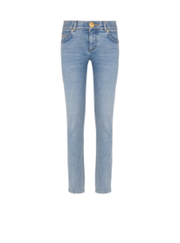 Jean skinny en denim délavé - Bleu Jean Délavé