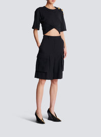 Bermuda en laine - Noir