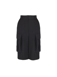 Bermuda en laine - Noir