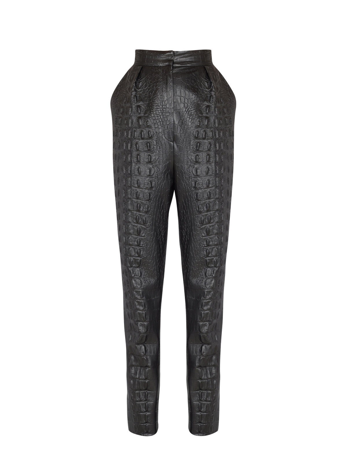 Pantalon effet embossé - Noir