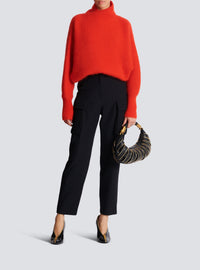 Wool cargo trousers - Black