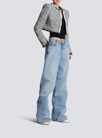 Short tweed jacket - Black & White